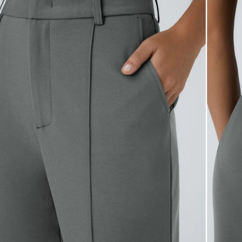 NWT Halara Flex High Waisted Zipper Side Pocket Straight Leg Pant Sz. XS - Picture 3 of 8